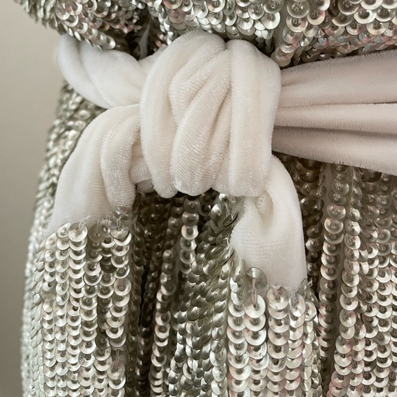 NWT Retrofete Ella Sequin Dress in Champagne Gold XS - Picture 9 of 10